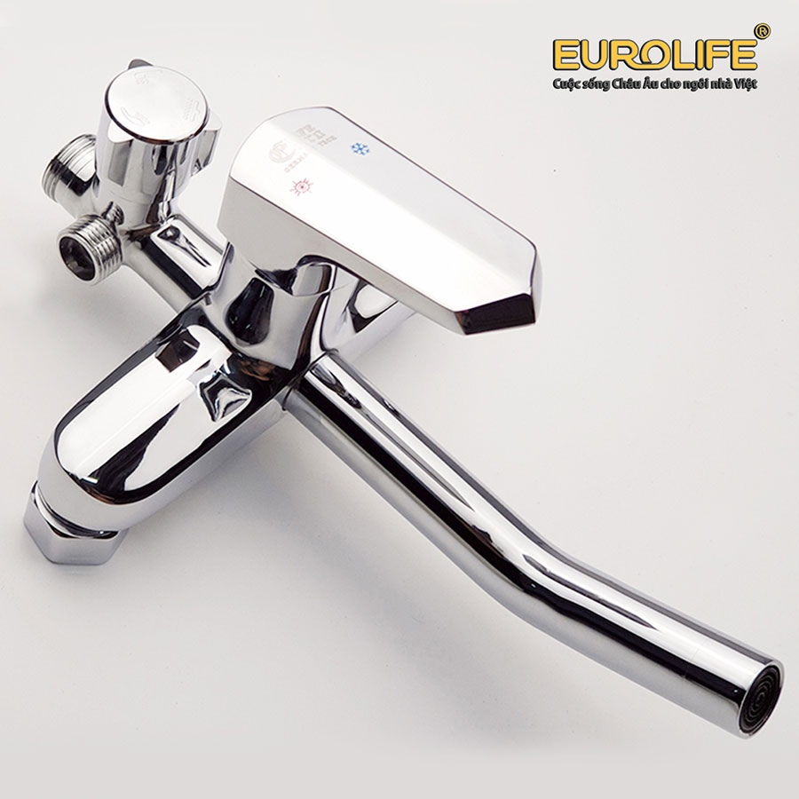 Lớp mạ Sen cây tắm đứng nóng lạnh Eurolife EL-S924 Đồng mạ Chrome