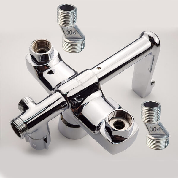 Chân kết nối Sen cây tắm đứng nóng lạnh Eurolife EL-SC913 Đồng mạ Chrome