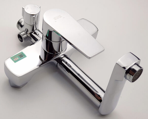 Thân Sen cây tắm đứng nóng lạnh Eurolife EL-SC913 Đồng mạ Chrome