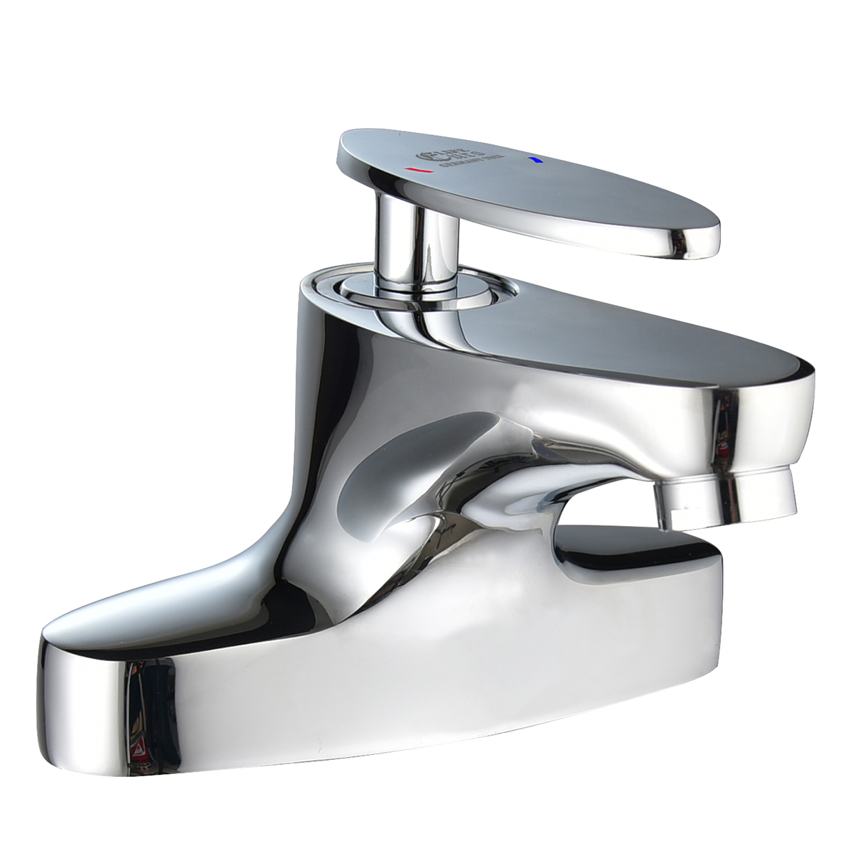Hình đại diện vòi lavabo nóng lạnh Eurolife EL-CAM 03 với thiết kế bo cong mềm mại, bề mặt mạ Chrome sáng bóng và kiểu dáng hiện đại.