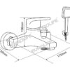 Bản vẽ kích thước củ sen Eurolife EL-IRIS 01, thể hiện chiều cao 106mm, chiều ngang 139mm và chiều dài thân khoảng 170mm.
