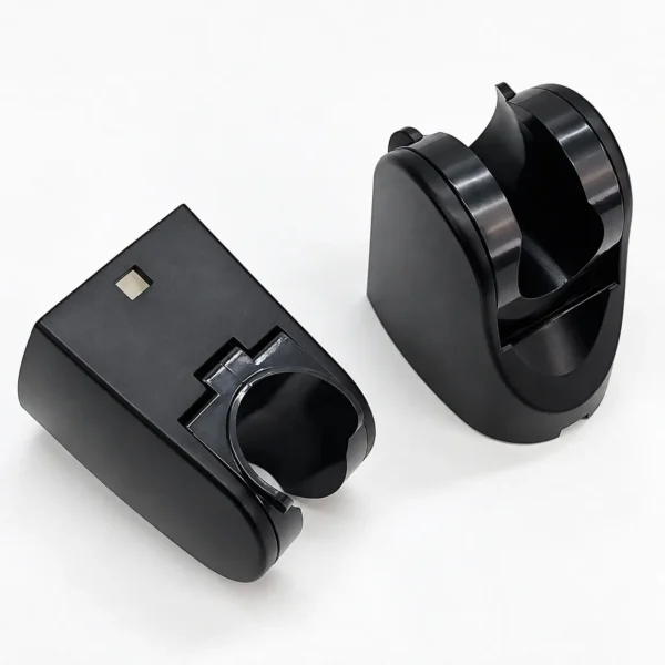 Bát gác tay sen ABS mạ PVD đen điều chỉnh góc Eurolife EL-126SH-D