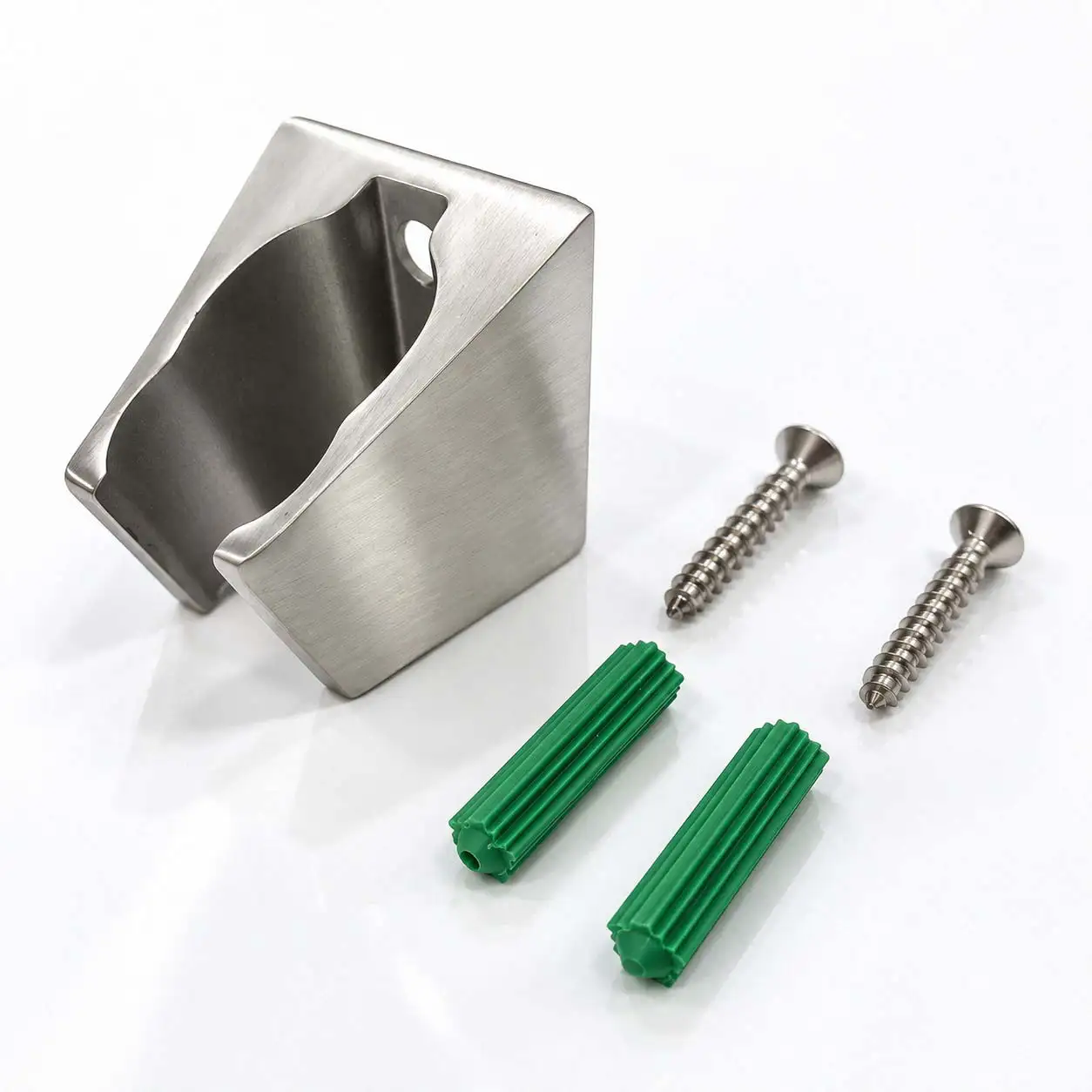 Bát gác Inox SUS 304 Satin cùng 2 ốc vít và 2 tắc kê của bộ Eurolife EL-119SH