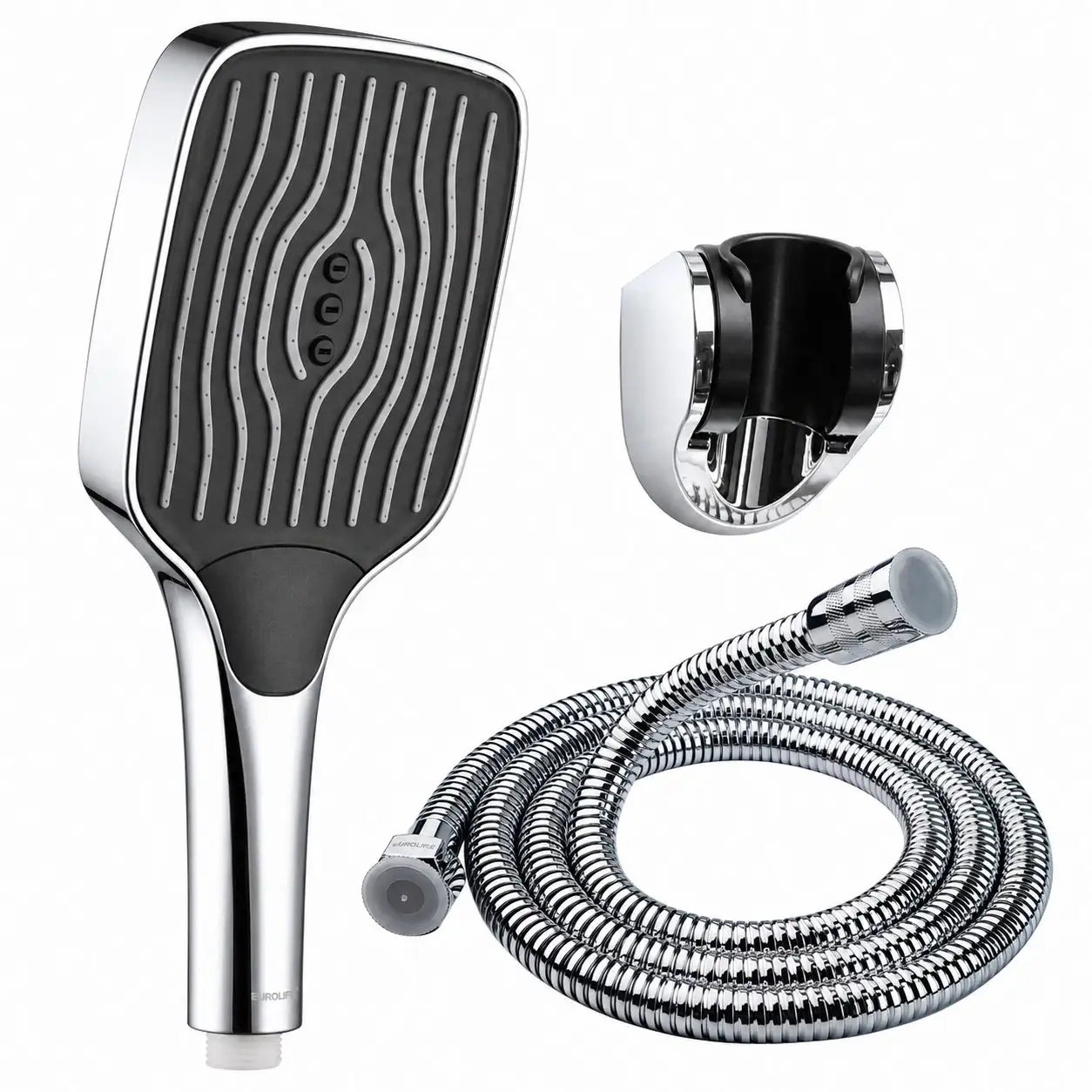 Bộ tay dây sen 3 chế độ Eurolife EL-125SH-T Chrome