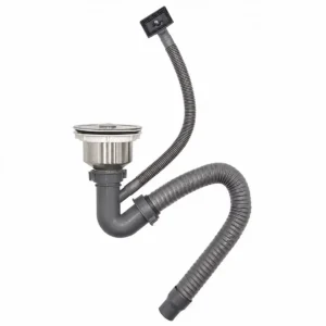 Bộ xả chậu rửa chén Eurolife EL-BXC04 kèm rốn Inox SUS 304 140mm