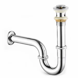 Bộ xả nhấn lavabo Eurolife EL-XN01 kết hợp co P inox mạ Chrome