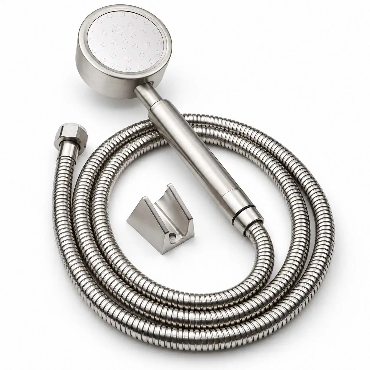 Cấu hình bộ tay dây sen Eurolife EL-119SH gồm tay sen EL-H119, dây sen Inox 304 và bát gác Satin