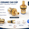 Cấu trúc van Ceramic JJ Đài Loan của Eurolife EL-VG01 gồm vỏ đồng, cốt đồng, bộ đĩa Ceramic và đệm cao su làm kín.