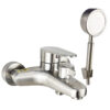 Hình đại diện củ sen Eurolife EL-LAVEN 01 chất liệu Inox SUS 304, bề mặt Inox nguyên thủy xước mờ, thiết kế bo tròn hiện đại, đi kèm tay sen tăng áp và phụ kiện đồng bộ.