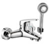 Hình main củ sen Eurolife EL-LOT 01 thân đồng H61 mạ Chrome, thiết kế bo cong, đi kèm tay sen và dây sen cho phòng tắm hiện đại.