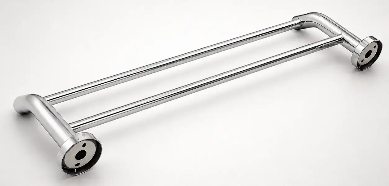 Kết cấu gắn tường máng khăn đôi Inox SUS 304 Eurolife EL-B2
