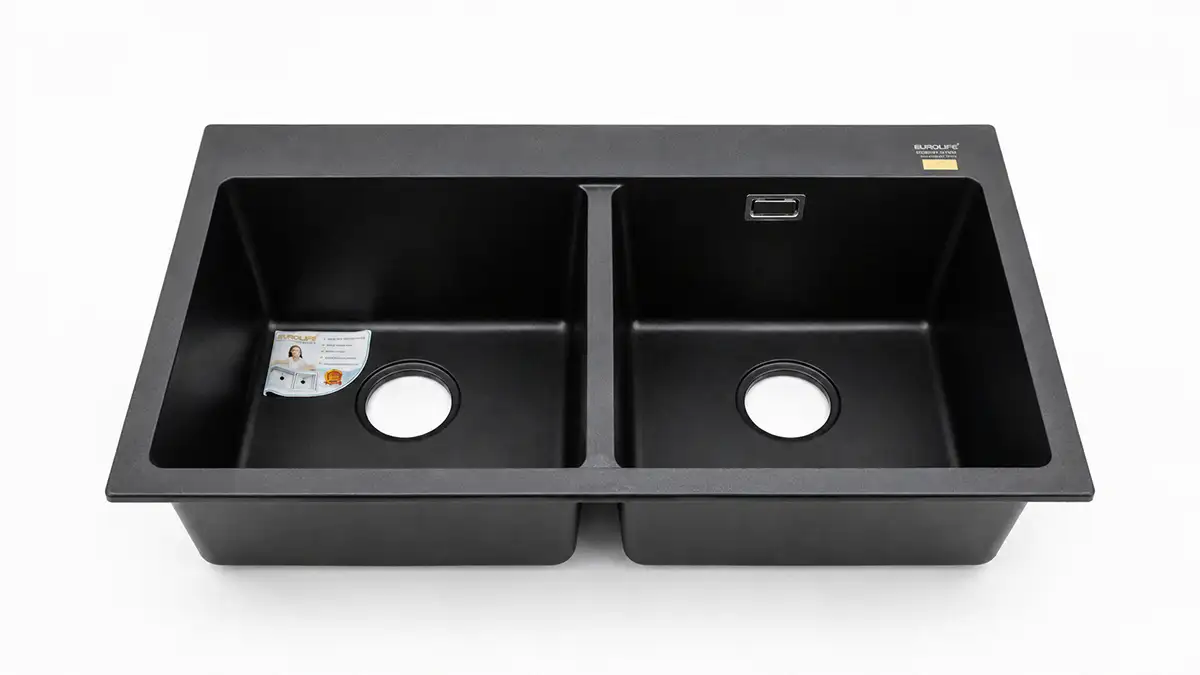 Chậu đá Eurolife EL-QC8349 kích thước 830 x 490 mm