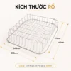 Kích thước rổ inox Eurolife EL-R81 440x380mm