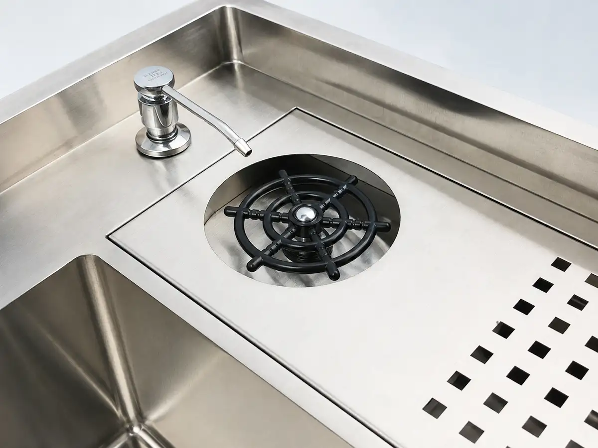 Lỗ chờ phụ kiện trên mặt chậu Inox Eurolife EL-LS10050