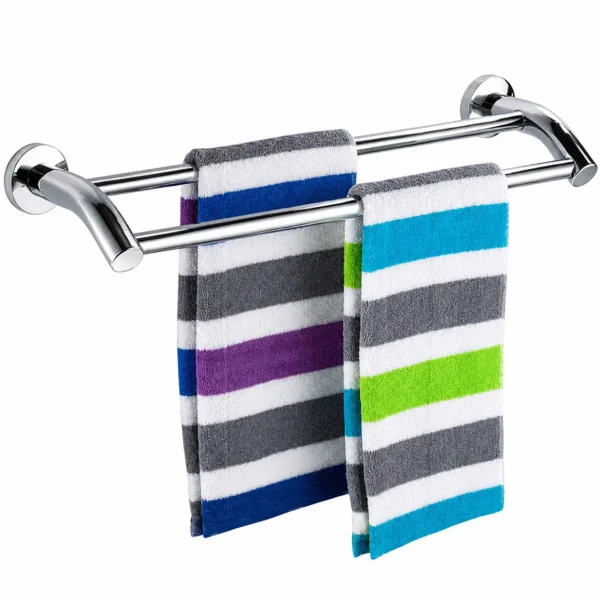 Máng khăn đôi Inox SUS 304 Eurolife EL-B2 kích thước 61 x 15,5 cm
