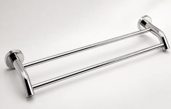 Máng khăn đôi Inox SUS 304 Eurolife EL-B2 thiết kế 2 thanh gắn tường