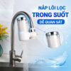 Hình ảnh nắp cốc lọc trong suốt của máy lọc nước đầu vòi Eurolife EL-LS-D20, giúp quan sát lõi lọc trong quá trình sử dụng.
