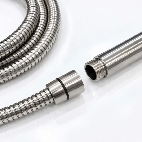 Kết nối ren ngoài tay sen Eurolife EL-111SH với đầu ren trong dây sen G1/2” – 21 mm