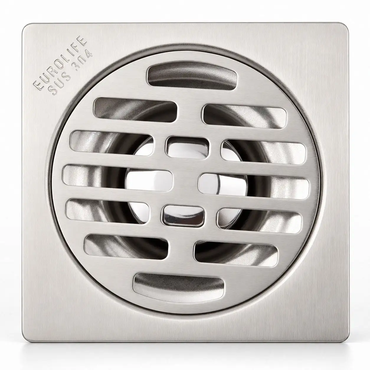 Phễu thu sàn Inox 304 120x120mm Eurolife EL-HG12