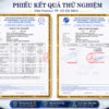 Hình ảnh phiếu kết quả thử nghiệm tại Viện Pasteur TP. Hồ Chí Minh cho mẫu nước sau máy lọc Eurolife EL-LS-D20 theo hồ sơ sản phẩm.