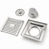 Tấm lọc rác độc lập của phễu thu sàn Eurolife EL-HG04 đặt cạnh thân thu nước
