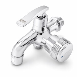 Hình ảnh tổng thể củ sen lạnh Đồng H61 Eurolife EL-SL112 với thiết kế hai đường nước, tay gạt dạng bản và bề mặt hoàn thiện Chrome sáng.