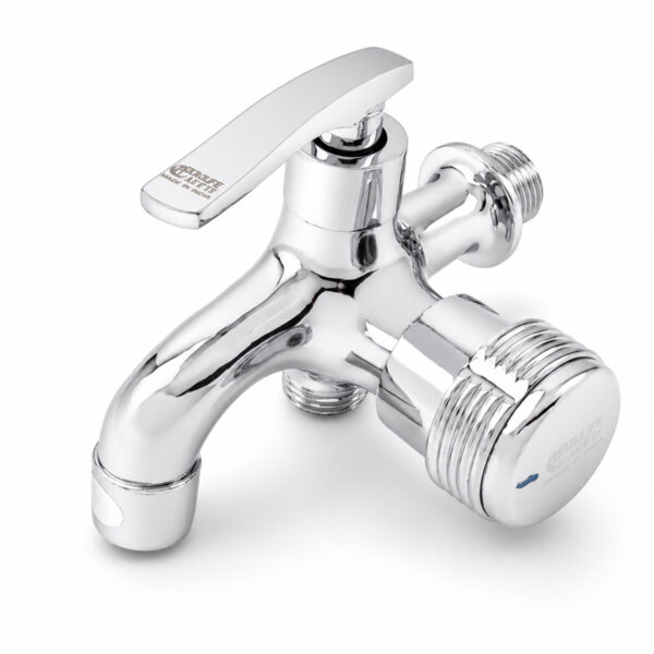Hình ảnh tổng thể củ sen lạnh Đồng H61 Eurolife EL-SL112 với thiết kế hai đường nước, tay gạt dạng bản và bề mặt hoàn thiện Chrome sáng.