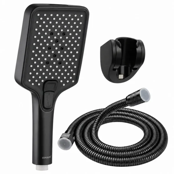 Thông số bộ tay dây sen Eurolife EL-126SH-D 4 chế độ PVD đen mờ