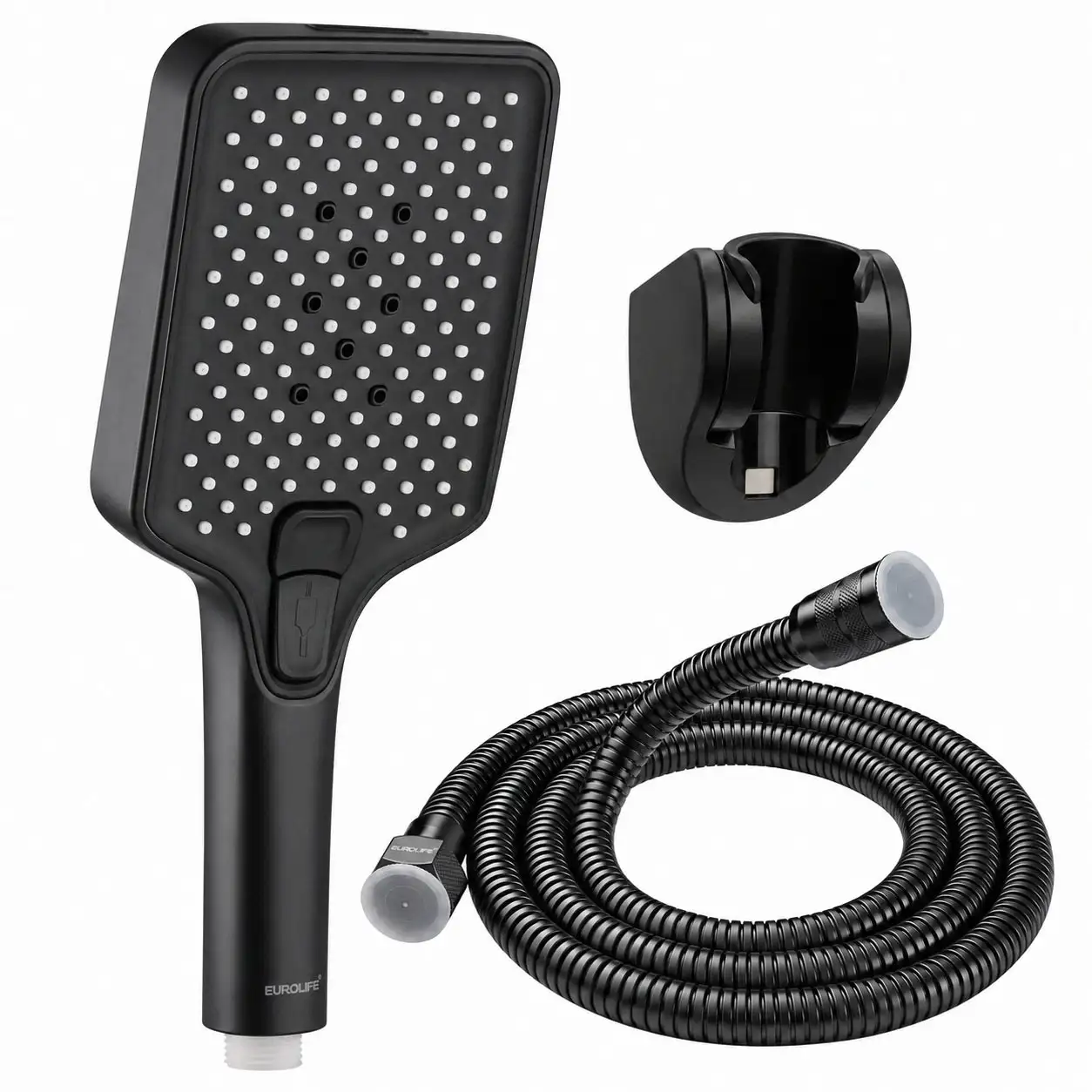 Thông số bộ tay dây sen Eurolife EL-126SH-D 4 chế độ PVD đen mờ