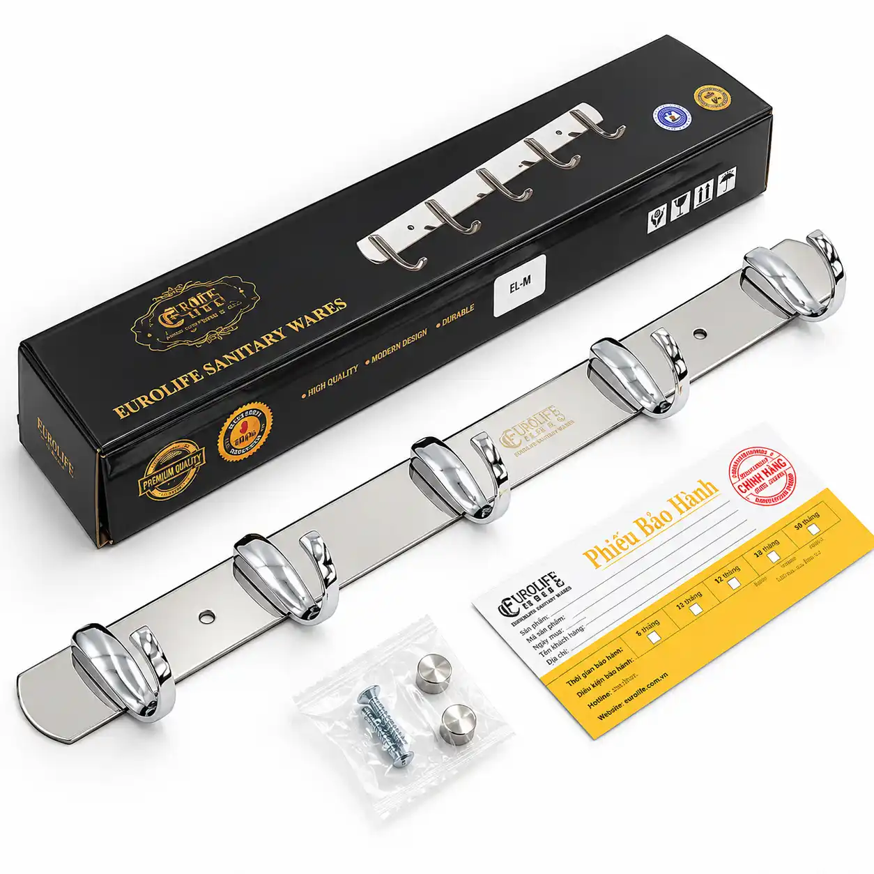 Trọn bộ móc treo Eurolife EL-M4 và phụ kiện lắp đặt