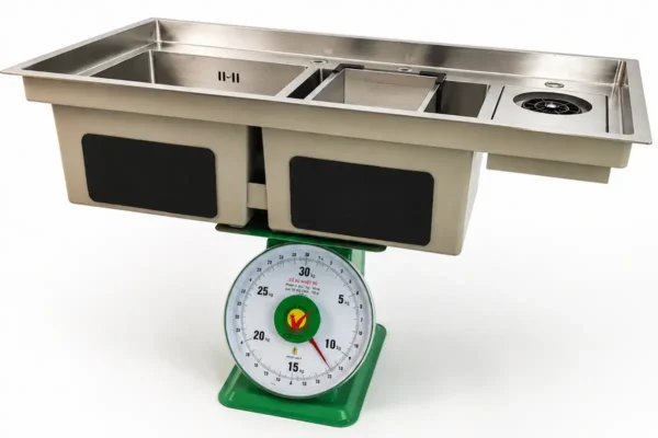 Trọng lượng chậu đúc Inox 304 Eurolife EL-LS10050 12,7 kg