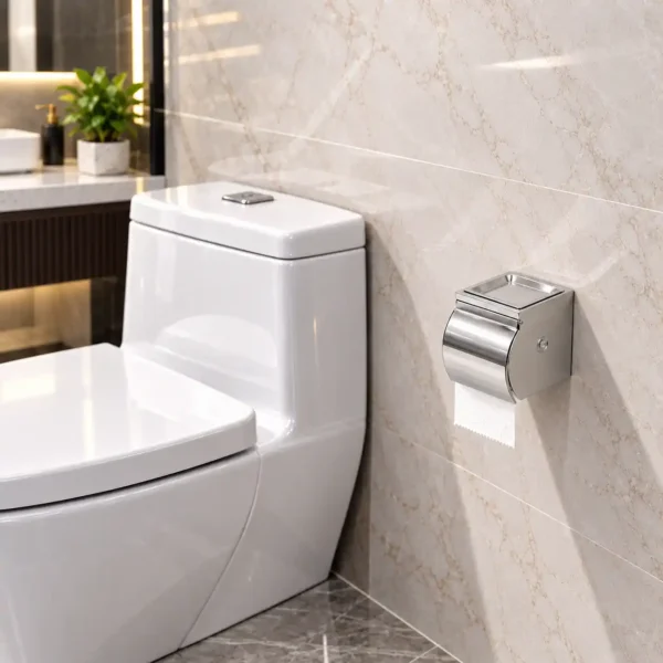 Ứng dụng hộp đựng giấy vệ sinh Eurolife EL-P06-4 trong phòng tắm