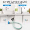 Dây cấp nước Eurolife EL-DN50 và EL-DN60 được thiết kế để kết nối vòi lavabo lạnh và vòi rửa chén lạnh chắc chắn, linh hoạt.