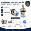Hình ảnh mô tả van Ceramic sử dụng trong củ sen lạnh Eurolife EL-SL108 với các chi tiết như vỏ van, trục van, bộ đĩa ceramic và gioăng chống rò rỉ. Nội dung phù hợp cho web giới thiệu vì nhấn mạnh cấu tạo bên trong, độ ổn định vận hành và định hướng chất lượng của sản phẩm.