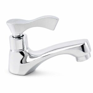 Vòi lavabo đồng Eurolife EL-LL116 hoàn thiện Chrome sáng với tay gạt điều khiển