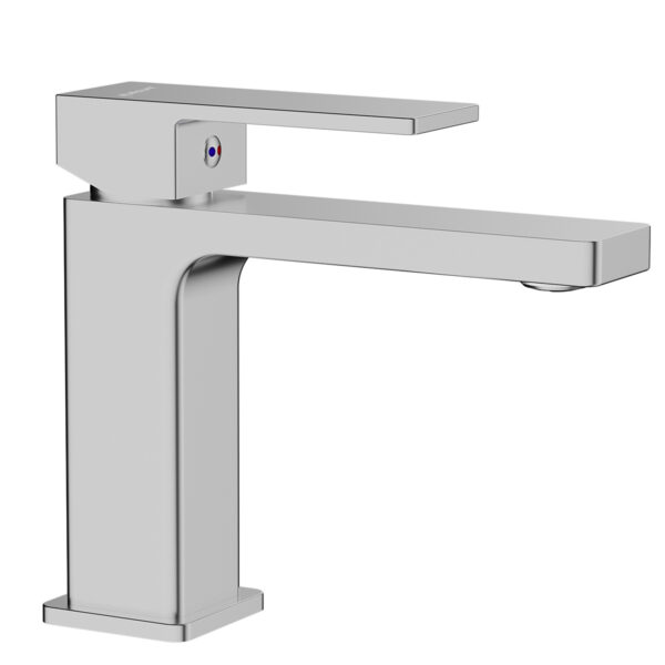 Hình đại diện vòi lavabo nóng lạnh Eurolife EL-HAVENT 02 thân Đồng H61 mạ Chrome, thiết kế vuông vắn, to khỏe, đồng bộ với củ sen EL-HAVENT 01.