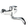 Vòi rửa chén âm tường Eurolife EL-T015AT thân Đồng H61 mạ Chrome 5 lớp, thiết kế gắn tường gọn gàng, cần vòi quay 360 độ.