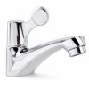 Vòi rửa mặt lạnh Eurolife EL-LL113 mạ Chrome với thiết kế một đường nước lạnh, chất liệu Đồng mạ Chrome