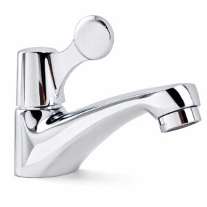 Vòi rửa mặt lạnh Eurolife EL-LL113 mạ Chrome với thiết kế một đường nước lạnh, chất liệu Đồng mạ Chrome