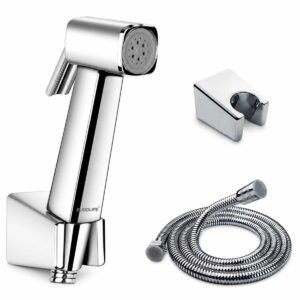 Hình đại diện bộ vòi xịt Eurolife EL-X11-T với tay xịt nhựa ABS, dây 120cm và bát gác có bề mặt Chrome đồng bộ.