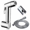 Vòi xịt vệ sinh Eurolife EL-X12-T mạ Chrome gồm tay xịt hai chế độ, khóa rảnh tay, dây dẫn 120 cm và bát gác.