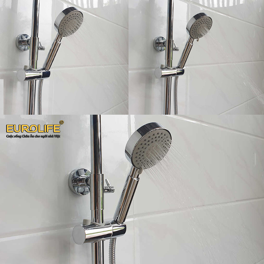 Tay sen 3 chế độ của cây sen tắm nóng lạnh Eurolife EL-SC902