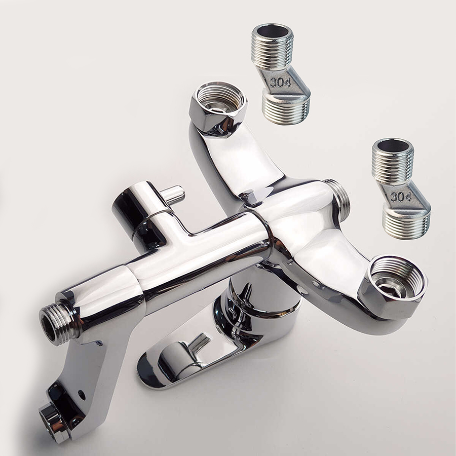 Chân kết nối Inox 304 của cây sen tắm nóng lạnh Eurolife EL-SC902