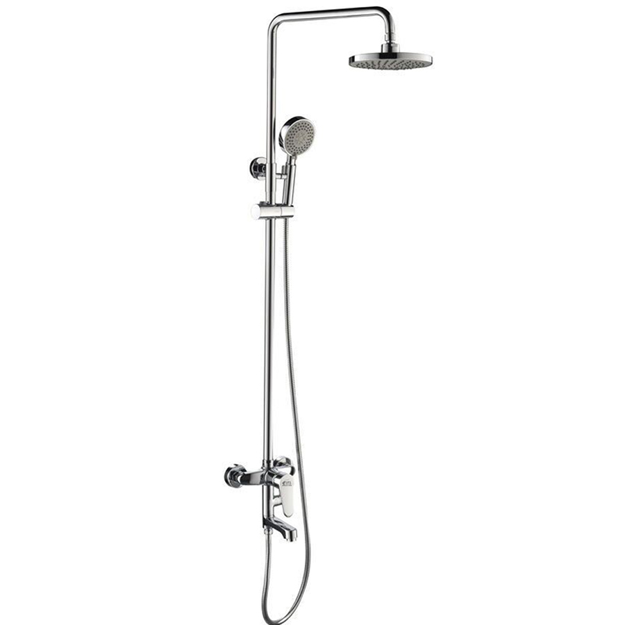 Bộ sen cây tắm đứng nóng lạnh Eurolife EL-SC902 đồng mạ crom