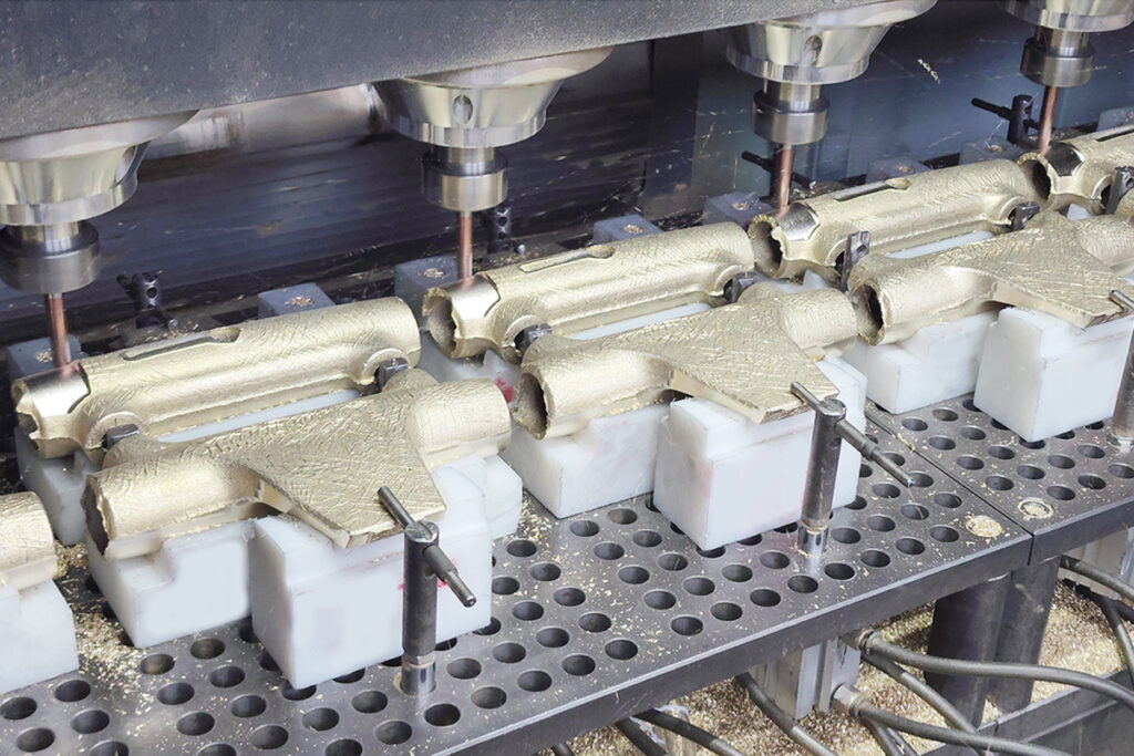 Precision CNC machining process for Eurolife sanitary fixtures