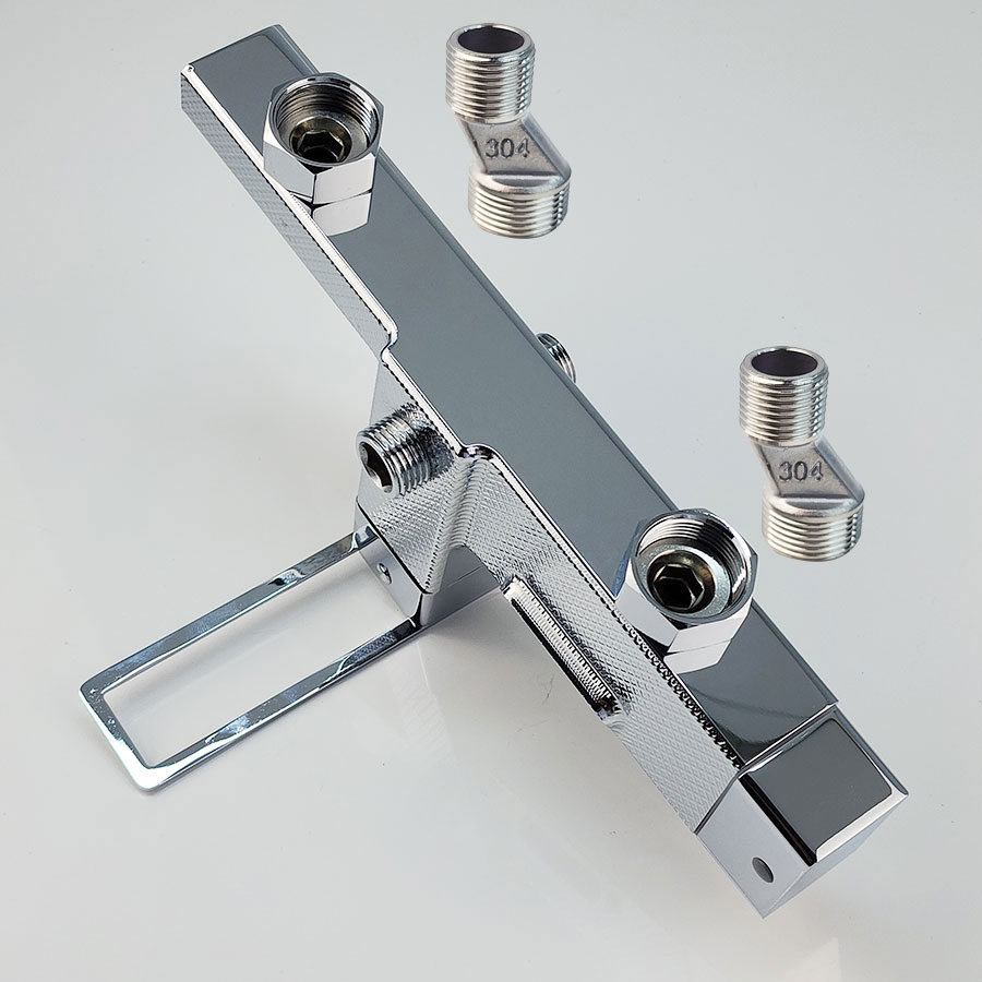 Kết nối Sen cây tắm đứng nóng lạnh Eurolife EL-SC911 Đồng mạ Crom
