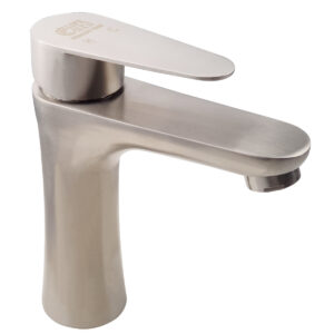Hình đại diện vòi lavabo nóng lạnh Eurolife EL-TUL 02 với thiết kế 1 chân, thân Inox SUS 304 và bề mặt xước mờ hiện đại.