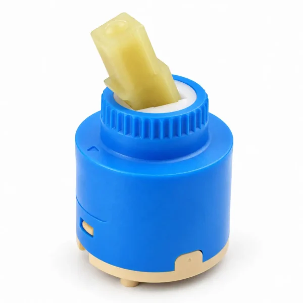 Cartridge Ceramic Eurolife EL-KC40 đường kính 40 mm với thân vỏ màu xanh và trục điều khiển