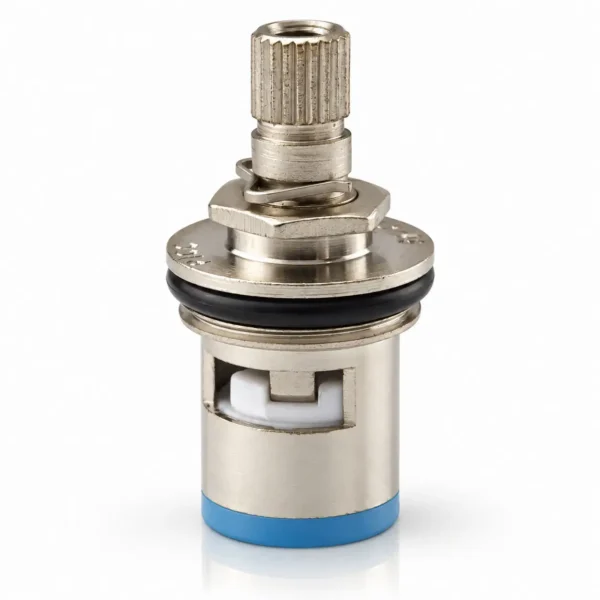 van Ceramic cho vòi lạnh Eurolife EL-VIC26 thân vỏ và trục Inox SUS 304 trên nền trắng