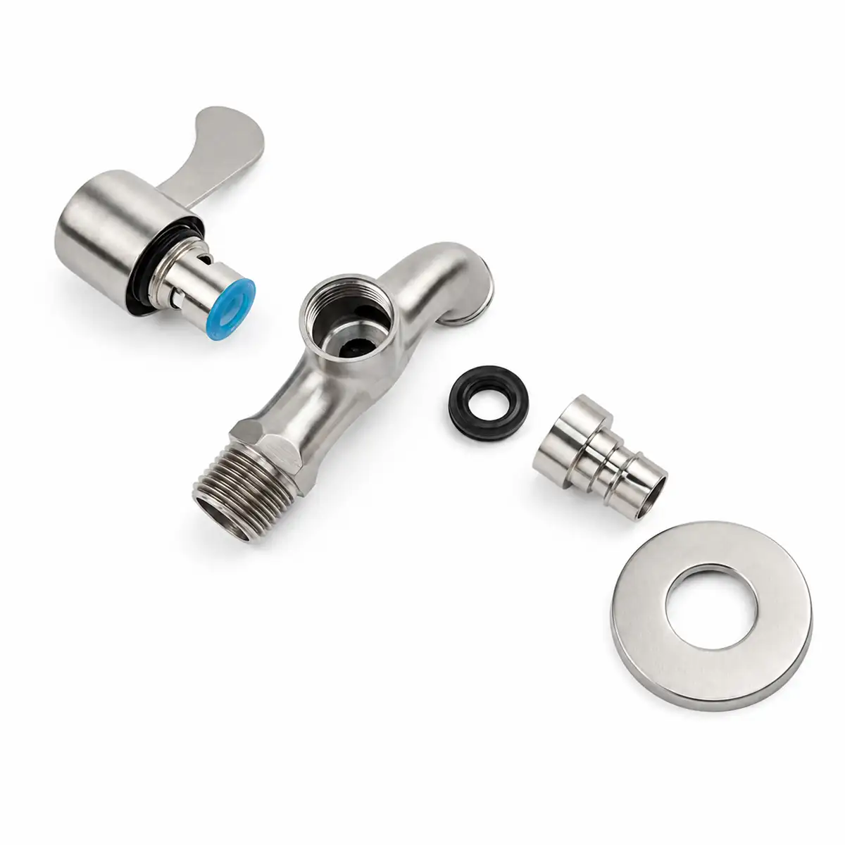 Lõi van Ceramic Eurolife minh họa ứng dụng trong vòi hồ lạnh có cấu hình tương thích